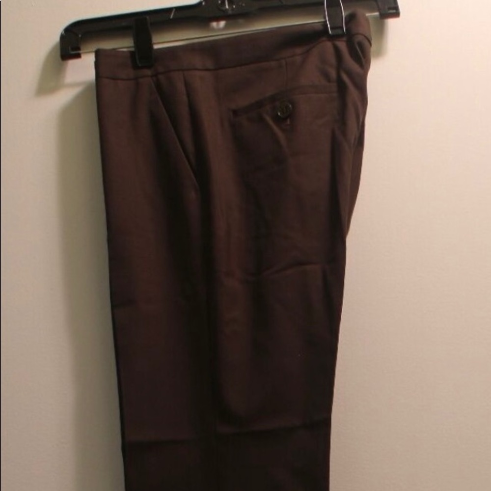 Theory sz 2 Brown Wool Spandex Blend Pants sz 2